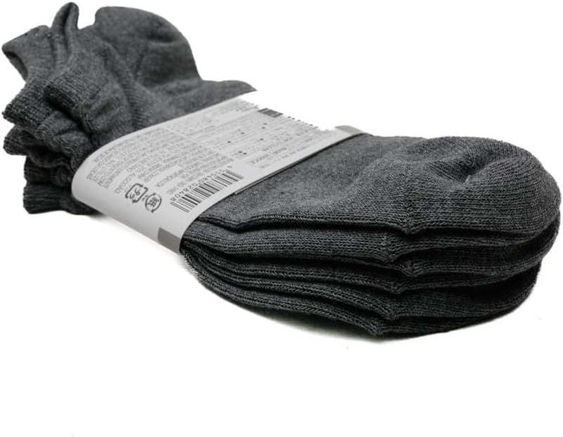 Daiso Short Socks for Men - Right Angle - Plain Gray - 3 Pairs - Image 3